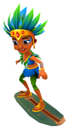 Carmen with Koral's pose