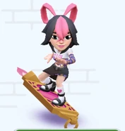 Ji-Yeong surfing on Radiant Rider