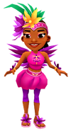 Carmen in her Shake Outfit with Jenny's pose