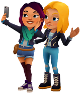 Jolien and Freya taking a selfie