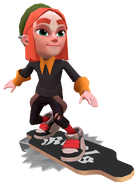 Lawrence surfing on Sharpeed