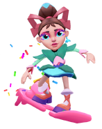 Ribbon surfing on I-scream