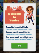 Marco welcomes the player to Venice