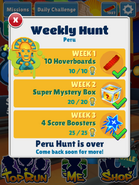 Completing the Peru Weekly Hunt