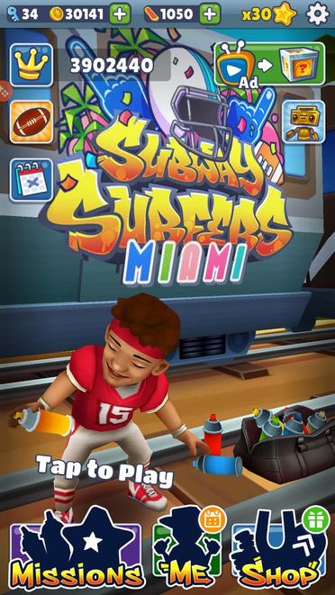 SUBWAY SURFERS MIAMI 2020 : ODELL 