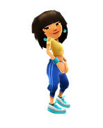 Mina, surfer