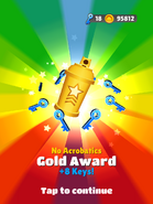 No Acrobatics - Gold Award