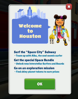 Subway Surfers World Tour: Houston, Subway Surfers Wiki