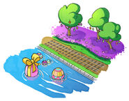 Oxford scenery concept art.