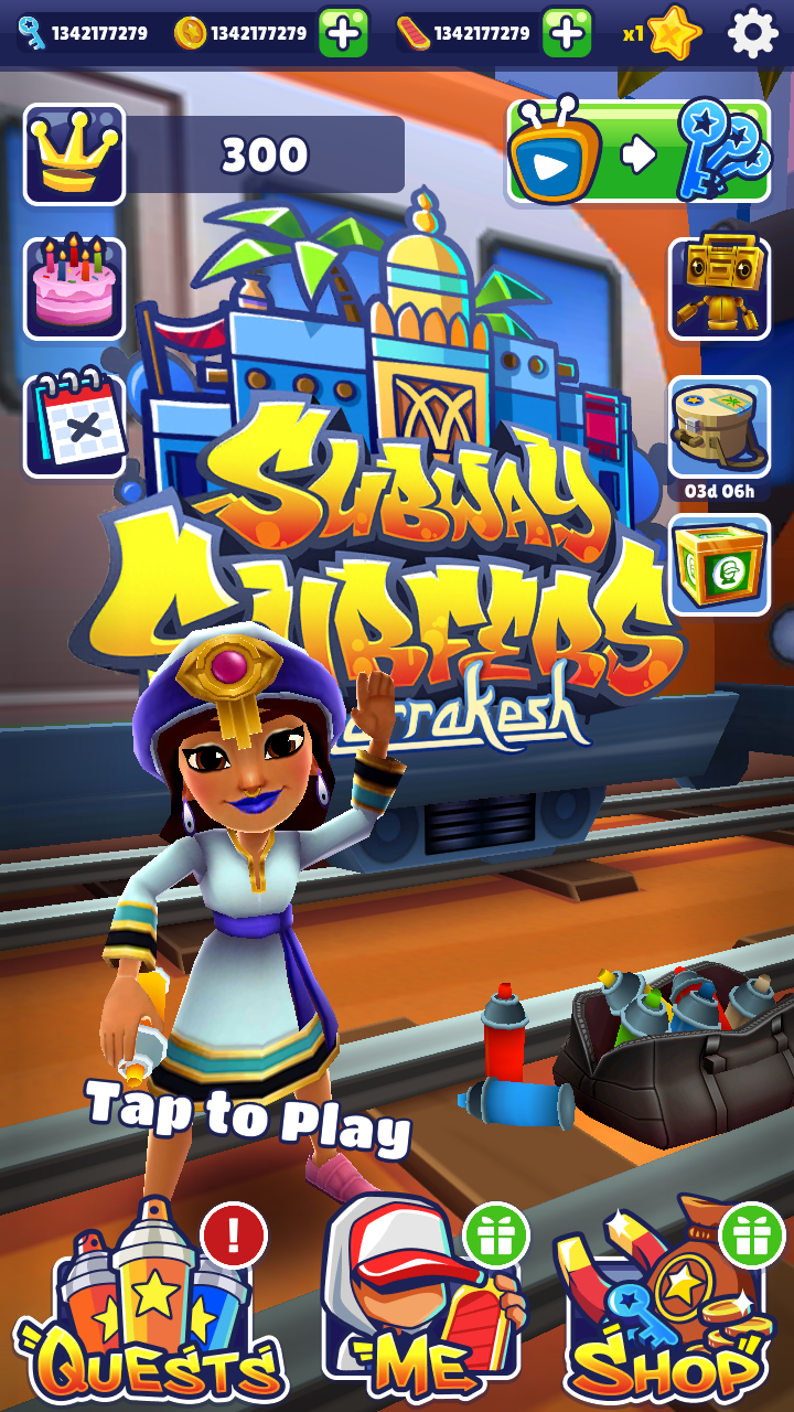 Subway Surfers Marraquexe - jogo online grátis