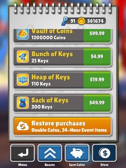 How to get many keys and coins in subway surfers