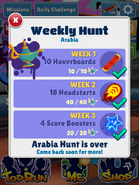 Completing the Weekly Hunt