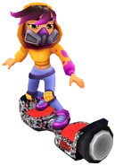 Miss Maia surfing on Crew Crush