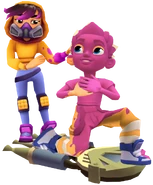 Missmaia charlie lovelyvenice.png (606 KB) Miss Maia and Charlie on Astronave in the Lovely Venice bundle pose