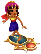 Salma in her Nomad Outfit surfing on Scarab