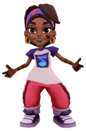 Rani in her Urban Vibes Outfit with The Burger King's pose