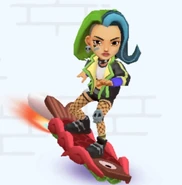 SkyeonCarpDiem.jpg (79 KB) Skye surfing on Carp Diem