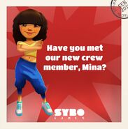 Mina, a new crew member