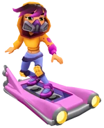 Miss Maia surfing on K-Dillac