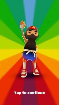 Subway Surfers historic Zurich Ninja Flame Outfit 