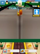 Stuck on the wall while using the Super Sneakers