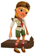 Olivia with Clementine's pose