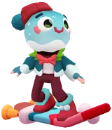 Snowy surfing on Jingle Dingle