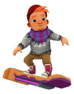 Bjarki Surfing on Moon Cake