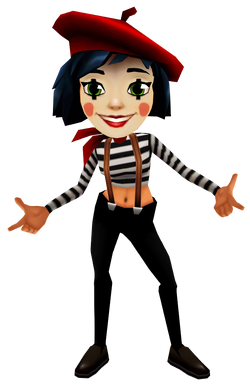 Subway Surfers Coco the French Mime, games, subway surfers, png