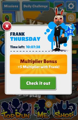 Frank, Subway Surfers Wiki BR