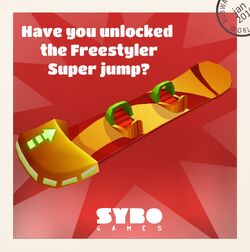 Subway Surfers Freestyler Double Jump and Super Jump! 