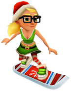 Elf Tricky surfing on Snowflake