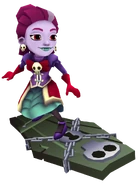 Scarlett surfing on Casket