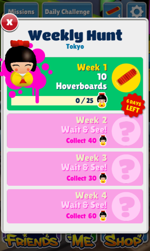 Subway Surfers Live in Mexico - Completing the Weekly Hunt, W1 