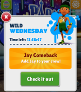 Jay's reappearance in his revised outfit
