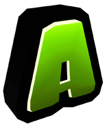 The letter A from the Word Hunt