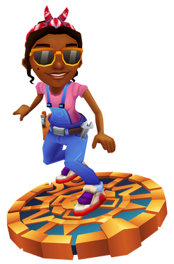 THIS AFRO-CUBAN GIRL IS A SUBWAY SURFERS MECHANIC WITH A TOOL BELT  FEATURING 'RAMONA