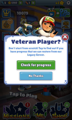 Hi, I recently downloaded Subway Surfers only to realise that I had lost  all of my progress. I had last played in 2015 when Online Save feature  wasn't available. However, I was