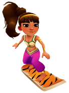 Amira surfing on Bengal