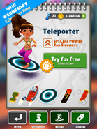 Selecting Teleporter with Amira