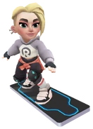 Catrine surfing on Future Wave #2