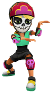 Olivia in her Derby Macabre Outfit with Salma's pose