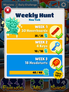 All the prizes of the Weekly Hunt