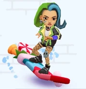 Skye surfing on Jingle Dingle