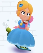 Piper surfing on Turtle