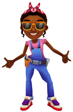 THIS AFRO-CUBAN GIRL IS A SUBWAY SURFERS MECHANIC WITH A TOOL BELT  FEATURING 'RAMONA