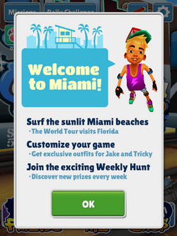SUBWAY SURFERS Miami - Jake, Nick and Tricky - Journey To Florida