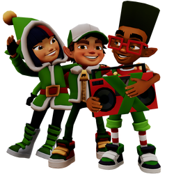 Subway Surfers X-mas Elf Jake vs Elf Tricky vs Elf Yutani Gameplay