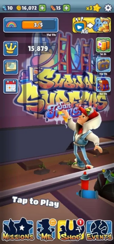 SUBWAY SURFERS GAMEPLAY FULLSCREEN - VENICE BEACH - JAKE+TRICKY+