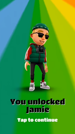 Como desbloquear o Jamie - Personagem Raro do Subway Surfers 